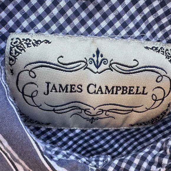 JAMES CAMPBELL Stripe Shirt with Contrasting Cuffs - XL - Picture 4 of 9
